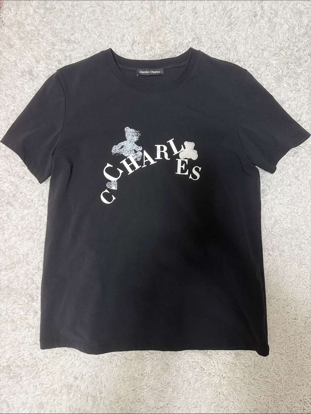 Chester Charles Black Logo Graphic Tee